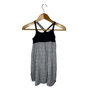 Gap Kids sz small 6-7double strap ditsy floral navy blue summer dress‎ girls